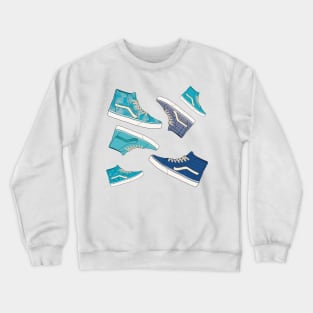 Blue Sneakers Crewneck Sweatshirt